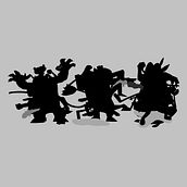 Study Character Shapes and Silhouette. Un projet de Animation , et Conception de personnages de Muhammad Adib Adam - 14.08.2021