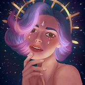 My project for course: Lighting and Color for Digital Portraits in Photoshop. Un proyecto de Ilustración tradicional, Ilustración digital y Pintura digital de Andrea Rebelo - 01.04.2023