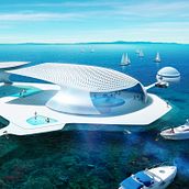 White Sand Oasis. Un progetto di Matte painting, ArchVIZ e Arte concettuale di Carles Marsal - 01.01.2018