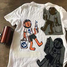 Lion Linocut Illustration 