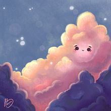 Atmospheric Scenes in Procreate: Paint with Color and Light: Pink Clouds. Un projet de Illustration numérique et Illustration jeunesse de Oksana Shvedenko - 13.10.2023