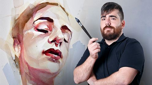 Artistiek portretteren met aquarel