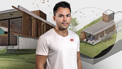 Ilustración digital de proyectos arquitectónicos